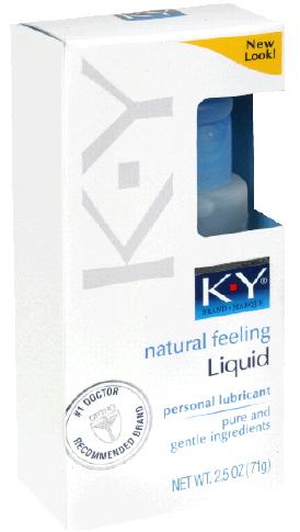 K-Y Personal Lubricant Natural Feeling Liquid 2.5 oz