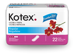 Image 0 of Kotex Ultra Thin Regular Pads 12X22