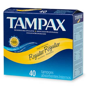 Tampax Flusable Regular Tampons 40 Ct.