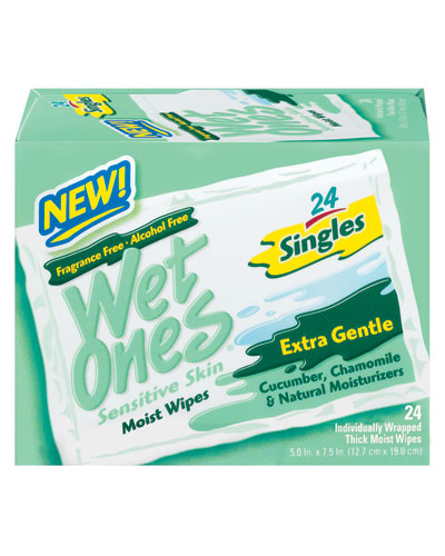 Image 0 of Wet Ones Extra Gentle Sensitive Skinwith Cucumber & Chamomile Moist Wipes 24