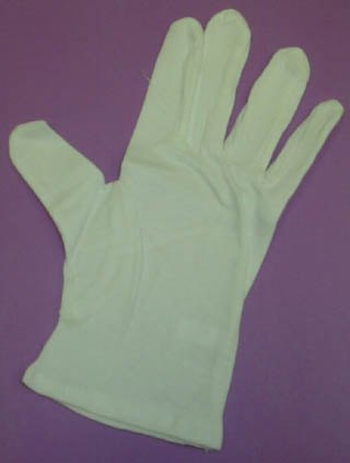 Image 0 of George Medium Dermal Cotton Gloves 