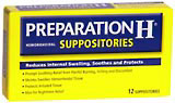 Image 0 of Preparation H Suppositories 12 Ct.