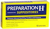 Preparation H Suppositories 12 Ct.