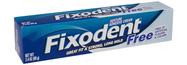 Fixodent Free Cream 2.4 Oz