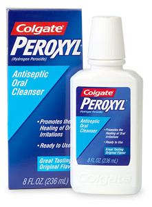 Colgate Peroxyl Antiseptic Oral Cleanser Original Flavor Mouth Rinse Liquid 8 Oz