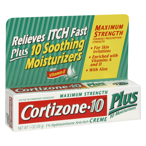 Cortizone 10 Maximum Strength Plus 10 Moisturizers Anti-Itch Creme 1 Oz