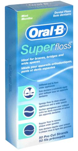 Oral-B Super Floss Dental Floss Mint 50