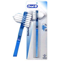 Image 0 of Oral-B Denture Dual Head Toothbrush