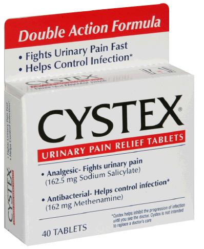 Cystex Double Action Formula Urinary Pain Relief Tablets 40