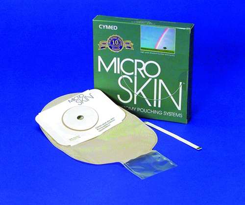 Microskin Mfg. By Cymed One-Piece 11'' Drainable Clear Pouch Wtih Plain Barrier