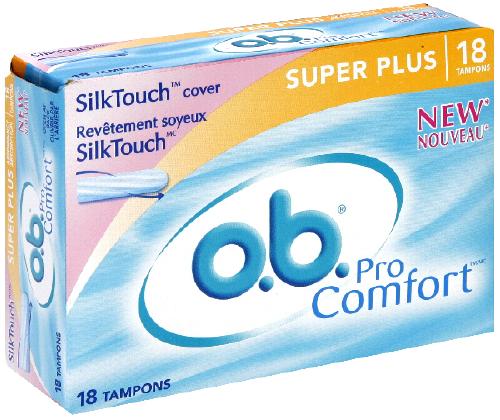O.B. Pro Comfort Super Plus Absorbency Tampons 18