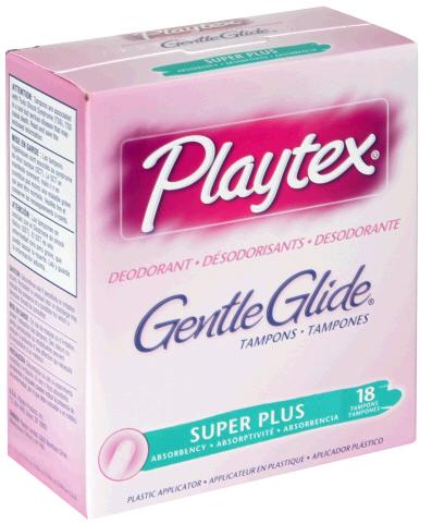 Playtex Gentle Glide Deodorant Super Plus Absorbency Tampons 18