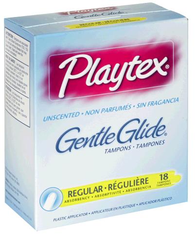 Image 0 of Playtex Gentle Glide Usncented Regular Absorbency Tampons 18