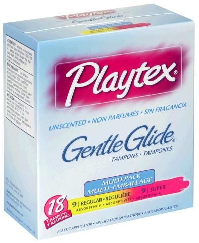 Playtex Gentle Glide Unscented Multi-Pack Tampons 18