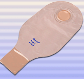 Genairex Securi-T 2-Piece Drainable 12'' Opaque 1 1/2'' Ostomy Pouches 10