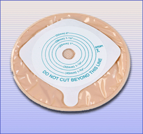 Image 0 of Genairex Securi-T One Piece 4'' Opaque Stoma Cap Ostomy Pouches 30