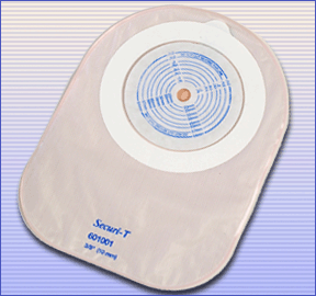 Genairex Securi-T One Piece Closed 8'' Opaque Ostomy Pouch 30
