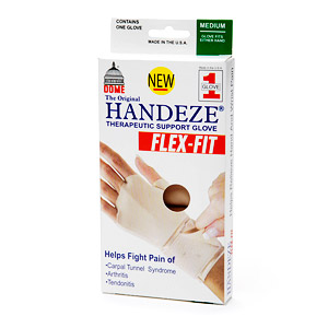 Dome Handeze Flex-Fit Wrist Strap Therapeutic Support Size-4 Medium Glove 1
