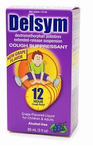 Image 0 of Delsym Childrens Cough Suppressant 12 Hour Grape Flavor Liquid 3 oz