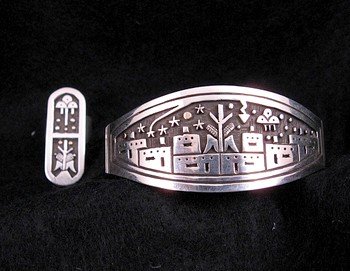 santo domingo overlay silver gold coriz sz5 14k joseph ring