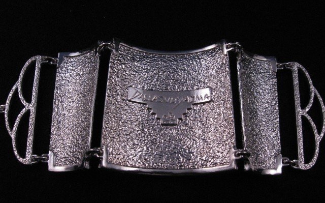Image 7 of Hopi Inlay * Warrior Woman * Bracelet, Bennard & Frances Dallasvuyaoma