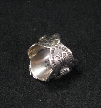 Image 3 of Fancy Darryl Becenti Navajo Sterling Silver Ring sz8
