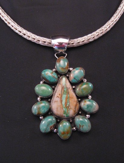 Image 3 of Heavy Navajo Woven Sterling Silver Rope Necklace 16'', Travis Teller
