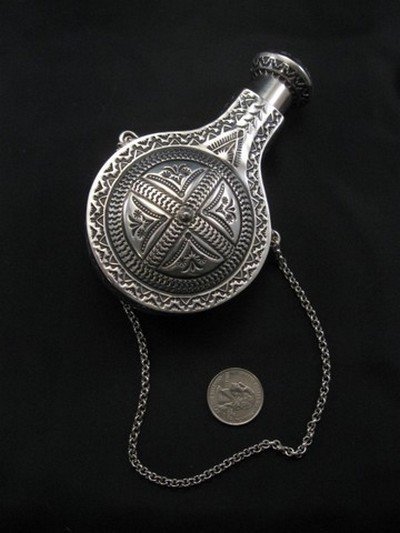 Image 4 of Sunshine Reeves Navajo Native American Silver Canteen
