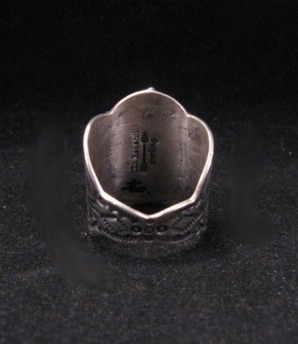 Image 3 of Darryl Becenti Navajo Indian Sterling Silver Ring sz11