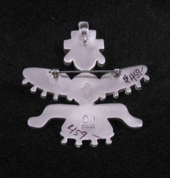 Image 2 of Navajo ~ Charlie Willie ~ Knifewing Pin/Pendant
