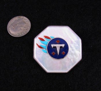 Image 1 of Unique Zuni Inlay Pin / Pendant, Bobby Concho