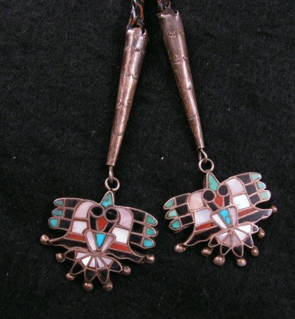 Image 2 of Vintage Native American Zuni Inlay Bolo 