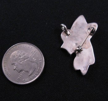 Image 1 of Zuni Inlaid Hummingbird Silver Pin / Pendant, Ella Gia 