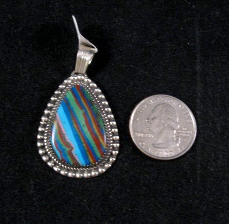 Image 1 of Native American Navajo Rainbow Casillica Pendant, Garrison Boyd