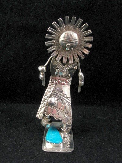 Image 0 of Navajo Sun Kachina Silver Pendant / Sculpture, Nelson Morgan