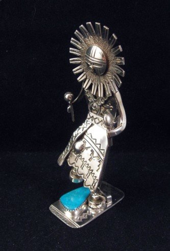 Image 1 of Navajo Sun Kachina Silver Pendant / Sculpture, Nelson Morgan