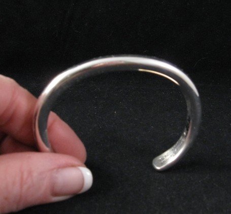 Image 1 of Navajo Orville Tsinnie Solid Sterling Silver Bracelet - Large