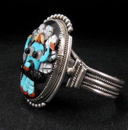 Image 2 of Beverly Bev Etsate - Zuni Shalako Bracelet & Matching Ring sz8-1/4