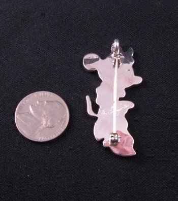 Image 2 of Cool Zuni Minnie Mouse Pin/Pendant, Andrea Lonjose Shirley