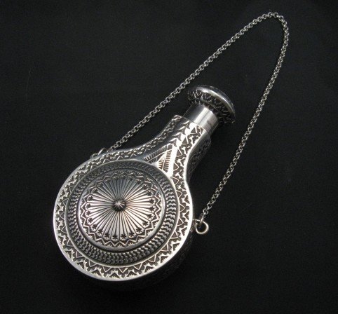 Image 0 of Sunshine Reeves Navajo Native American Silver Canteen