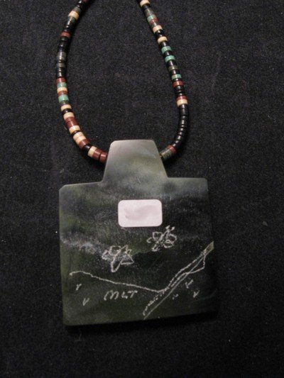 Image 2 of Mary Tafoya Santo Domingo Multi-Stone Inlay Necklace