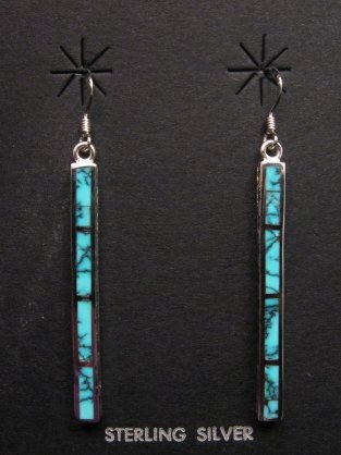 Melanie Michael Lente Native American Turquoise Dancing Stick Earrings