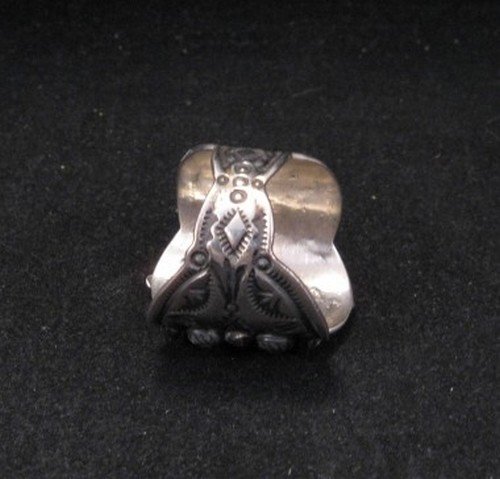 Image 2 of Darryl Becenti Navajo Indian Sterling Silver Ring sz11