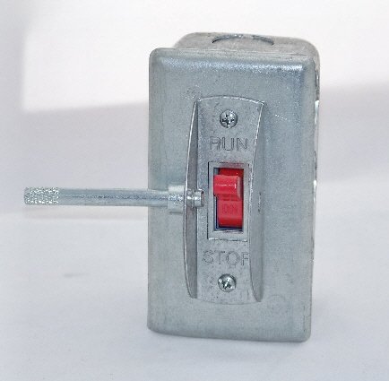 Image 1 of PS-1SGL Elevator Run-Stop Pit Switch, Steel cover with Guard and Lockout Pin