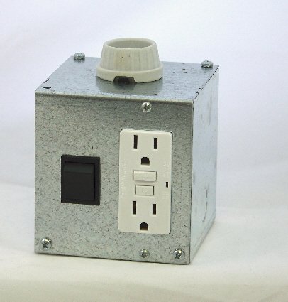 Image 0 of APL-4R Auxiliary Pit Light Convenience Center with Rocker Switch and GFCI outlet