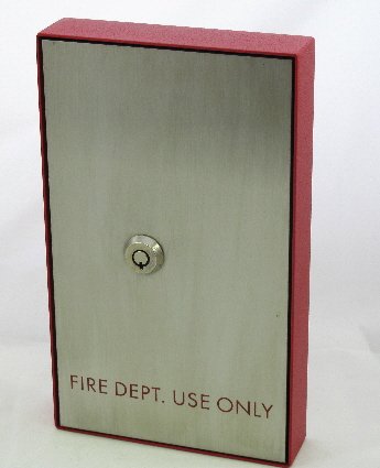 Image 0 of FSKB-7302R Elevator Fire Service Key Box, 7302 Lock, Red Printing