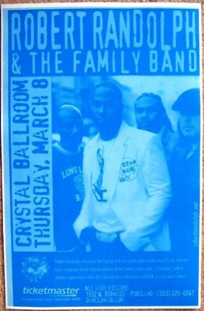 Randolph ROBERT RANDOLPH & FAMILY BAND 2007 Gig POSTER Portland Oregon Concert