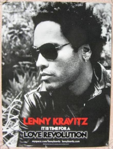 Image 0 of LENNY KRAVITZ Album POSTER It Is Time For A Love Revolution 18x24