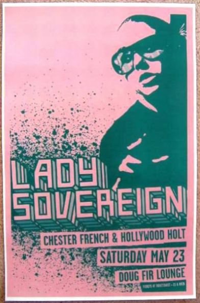 Image 0 of LADY SOVEREIGN 2009 Gig POSTER Portland Oregon Concert 