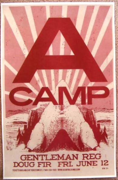 A CAMP Nina Persson THE CARDIGANS 2009 Gig POSTER Portland Oregon Concert  